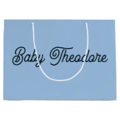 Gepersonaliseerd Baby shower Party Favor Boy Girl Groot Cadeauzakje (Voorkant)