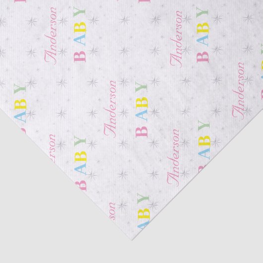 gepersonaliseerd Baby shower tissuepapier (Detail)