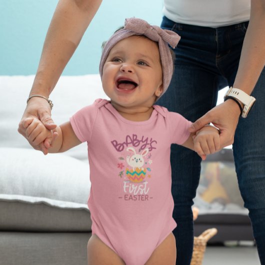 GEPERSONALISEERD BABYS EERSTE PAASFEES ROMPER