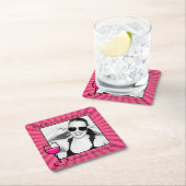 Gepersonaliseerd Bachelorette omgeven Kartonnen Onderzetters (Insitu)