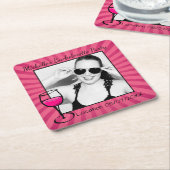 Gepersonaliseerd Bachelorette omgeven Kartonnen Onderzetters (Schuin)