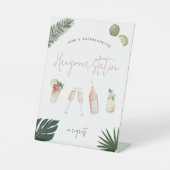 Gepersonaliseerd Bachelorette Party Hangover Stati Reclamebord Met Voetstuk (Voorkant)