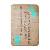 gepersonaliseerd badmat (Voorkant Verticaal)