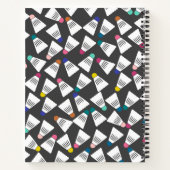 Gepersonaliseerd badminton Notitieboek (Achterkant)