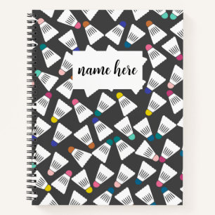 Gepersonaliseerd badminton Notitieboek