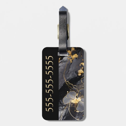 Gepersonaliseerd bagage label (Achterkant verticaal)