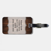 Gepersonaliseerd Bagagelabel Barn Wood Land Rustin (Achterkant horizontaal)
