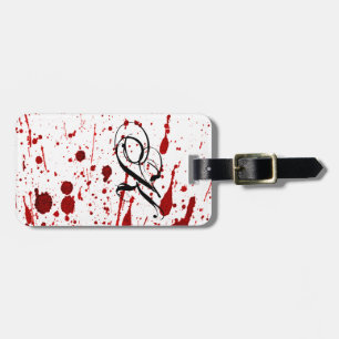 Gepersonaliseerd Bagagelabel Blood Splatter Vampir