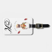 Gepersonaliseerd Bagagelabel boho hert Buck hoofd  (Voorkant horizontaal)