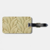 Gepersonaliseerd | Bagagelabel breipatroonpatroon (Achterkant horizontaal)