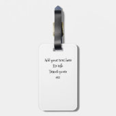 Gepersonaliseerd Bagagelabel – Brunette Woman (Achterkant verticaal)