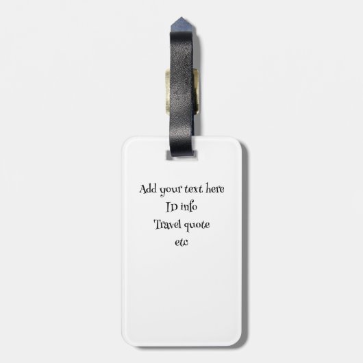 Gepersonaliseerd Bagagelabel – Brunette Woman (Achterkant verticaal)