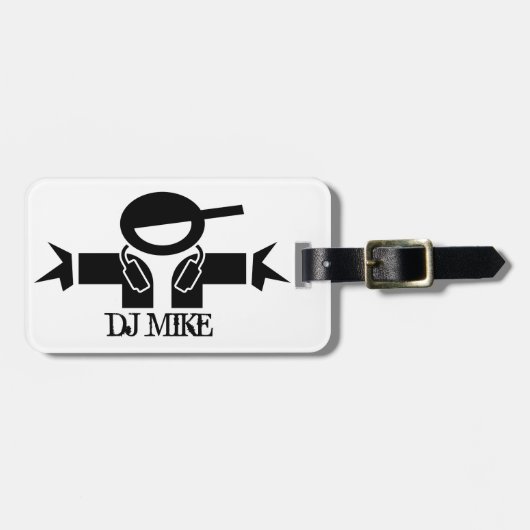 Gepersonaliseerd bagagelabel | DJ Gear (Voorkant horizontaal)