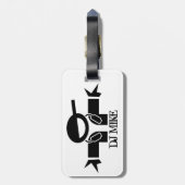 Gepersonaliseerd bagagelabel | DJ Gear (Achterkant verticaal)
