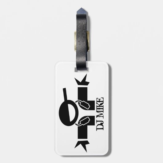 Gepersonaliseerd bagagelabel | DJ Gear (Achterkant verticaal)
