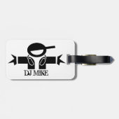 Gepersonaliseerd bagagelabel | DJ Gear (Achterkant horizontaal)