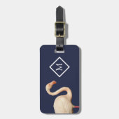 Gepersonaliseerd Bagagelabel Flamingo (Voorkant verticaal)