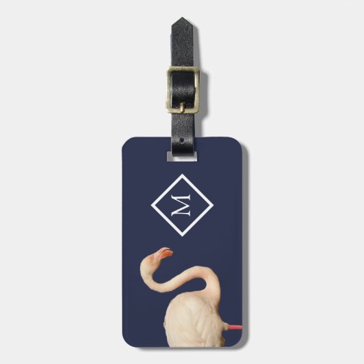 Gepersonaliseerd Bagagelabel Flamingo (Voorkant verticaal)
