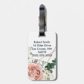 Gepersonaliseerd Bagagelabel Geometrische tuinbouw (Achterkant verticaal)