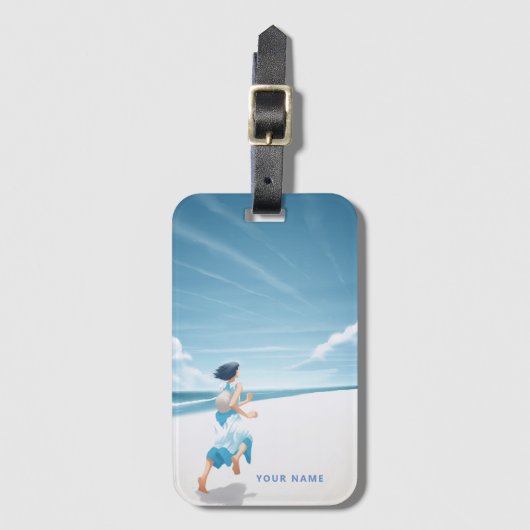 Gepersonaliseerd Bagagelabel grillige Japanse kuns (Voorkant (verticaal))