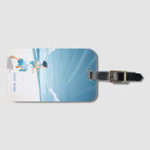 Gepersonaliseerd Bagagelabel grillige Japanse kuns (Voorkant (horizontaal))