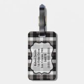 Gepersonaliseerd Bagagelabel Herten Doe Buck Bos H (Achterkant verticaal)