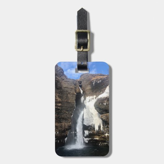 Gepersonaliseerd bagagelabel - IJsland waterval (Voorkant verticaal)