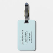 Gepersonaliseerd | Bagagelabel kleurrijke Wereldka (Achterkant verticaal)