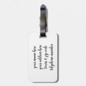 Gepersonaliseerd Bagagelabel Ladybug (Achterkant verticaal)