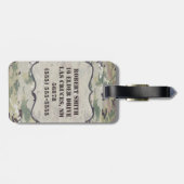 Gepersonaliseerd Bagagelabel Leger OCP Camo Unifor (Achterkant horizontaal)