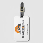 Gepersonaliseerd bagagelabel met de groef van het (Voorkant (verticaal))