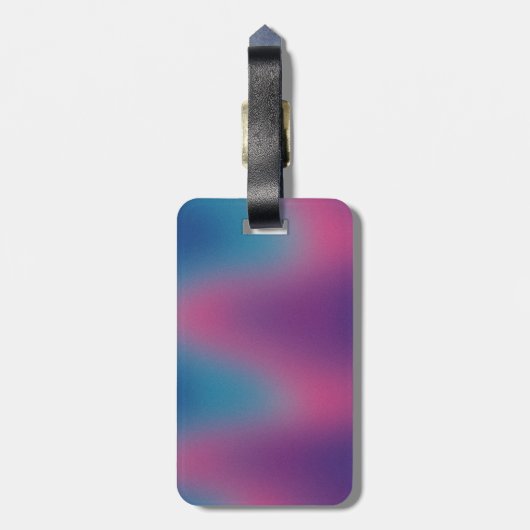 Gepersonaliseerd bagagelabel met initialen (Achterkant verticaal)