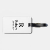 Gepersonaliseerd Bagagelabel met naam en telefoonn (Achterkant horizontaal)