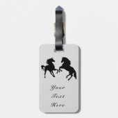 Gepersonaliseerd Bagagelabel met Paarden Kies Kleu (Achterkant verticaal)