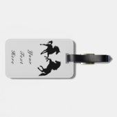 Gepersonaliseerd Bagagelabel met Paarden Kies Kleu (Achterkant horizontaal)
