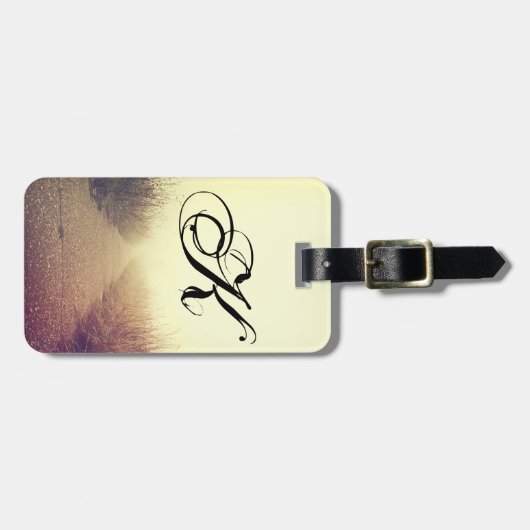 Gepersonaliseerd Bagagelabel Sunrise Pathway Walkw (Voorkant horizontaal)