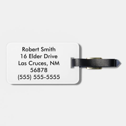 Gepersonaliseerd Bagagelabel Sunrise Pathway Walkw (Achterkant horizontaal)