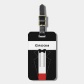 Gepersonaliseerd Bagagelabel van de Groom Bachelor (Voorkant verticaal)