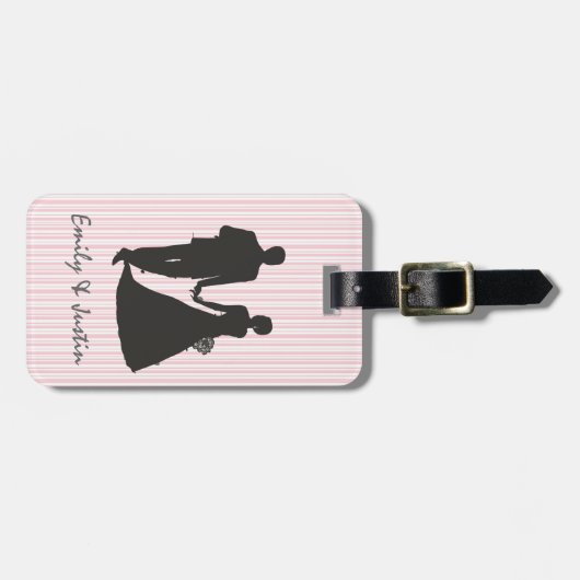 Gepersonaliseerd Bagagelabel van de Groom en van d (Voorkant horizontaal)