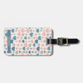 Gepersonaliseerd Bagagelabel van hartblaaspatroon (Voorkant horizontaal)