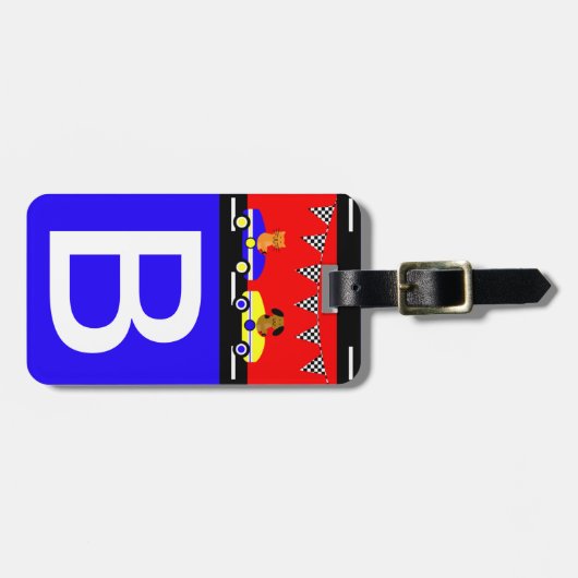 Gepersonaliseerd Bagagelabel van het kind Dieren e (Voorkant horizontaal)