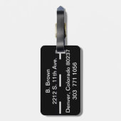 Gepersonaliseerd Bagagelabel van het kind Dieren e (Achterkant verticaal)