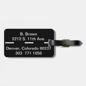 Gepersonaliseerd Bagagelabel van het kind Dieren e (Achterkant horizontaal)