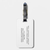 Gepersonaliseerd Bagagelabel van het Monogram van (Achterkant verticaal)