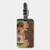 Gepersonaliseerd Bagagelabel Voeg uw Afbeelding en (Voorkant verticaal)