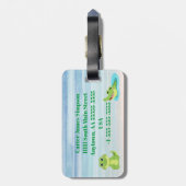 Gepersonaliseerd Bagagelabel voor Alligatorbeveili (Achterkant verticaal)