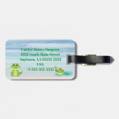 Gepersonaliseerd Bagagelabel voor Alligatorbeveili (Achterkant horizontaal)