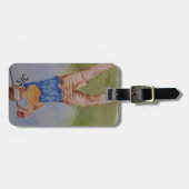 GEPERSONALISEERD BAGAGELABEL VOOR GOLF-SWIJZING (Voorkant horizontaal)