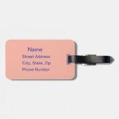 Gepersonaliseerd Bagagelabel voor volleybal sport (Achterkant horizontaal)