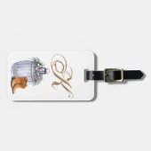 Gepersonaliseerd Bagagelabel Zomer Land Bruiloft R (Voorkant horizontaal)